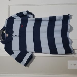 Pre owned Levi's Men's Blue Stripes Shirt